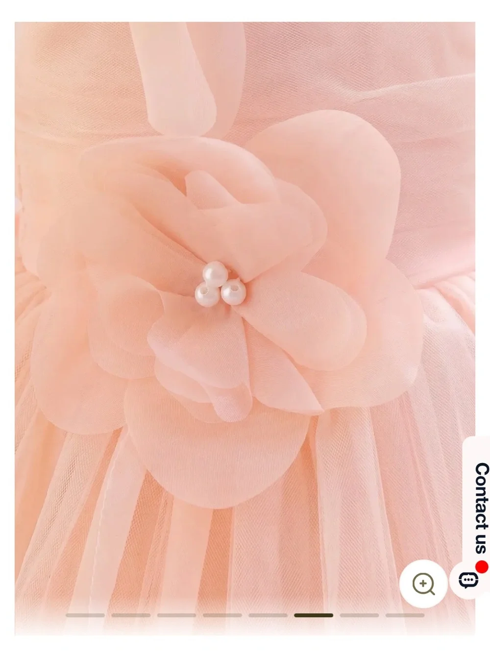 Pink Tulle Floral Toddler Dress
